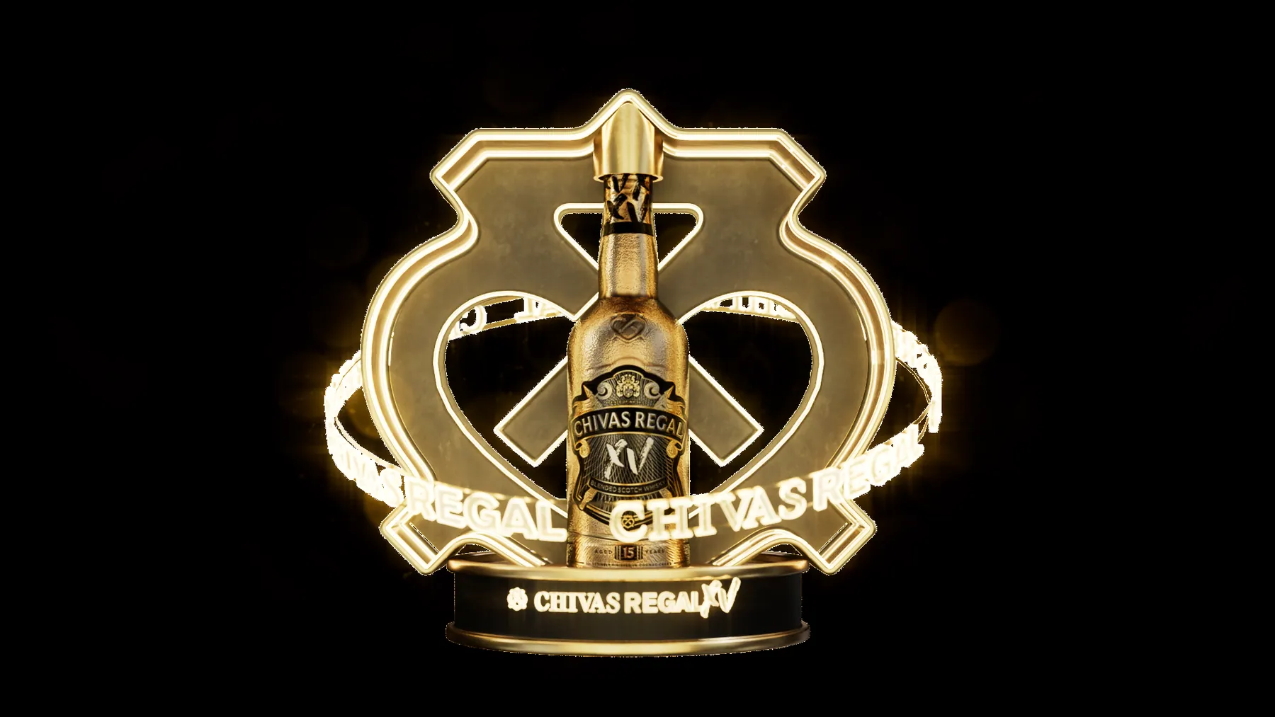Phương án thứ hai của kệ tôn chai Chivas Regal 15