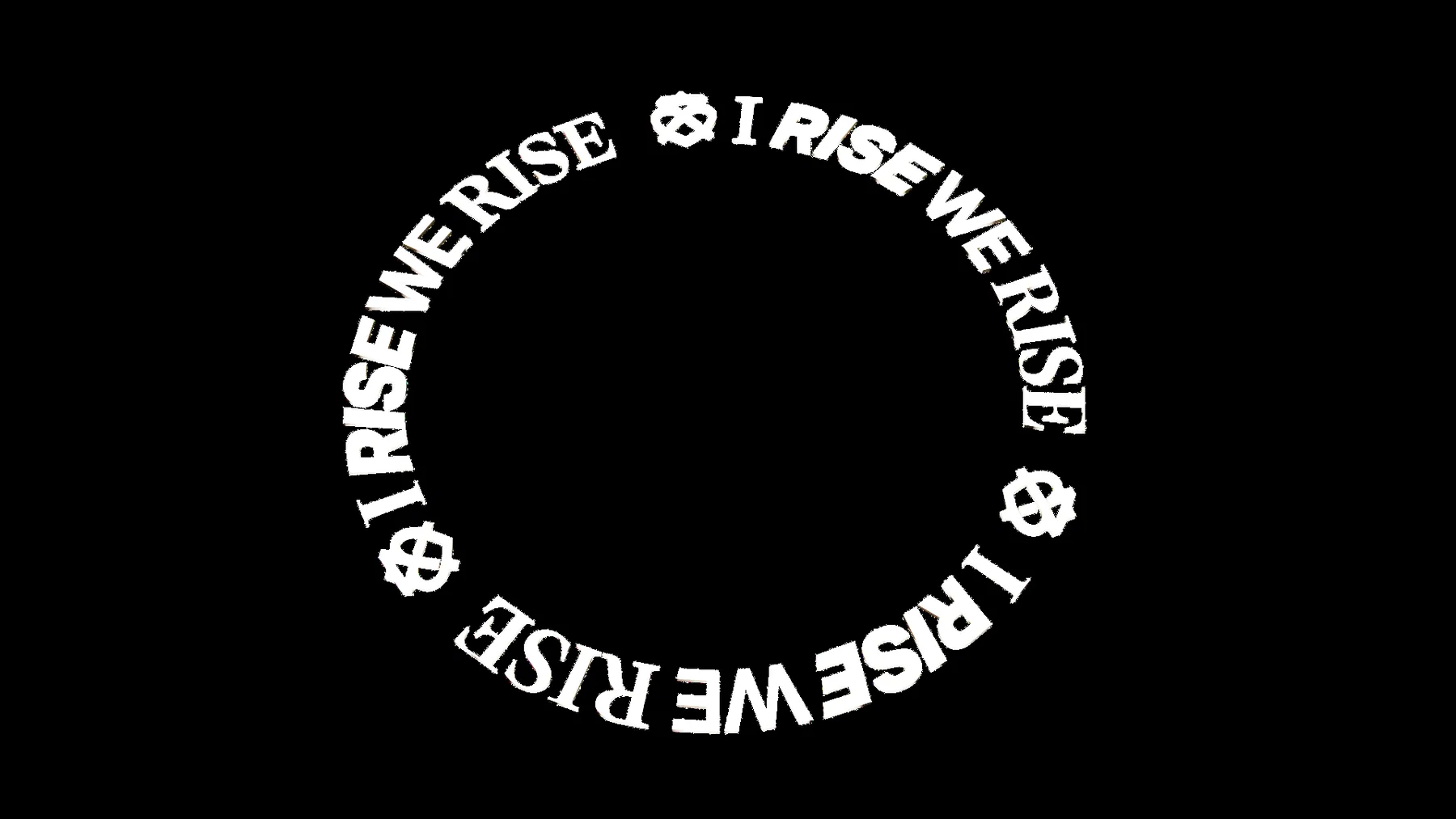 Vòng chữ I RISE WE RISE tách riêng
