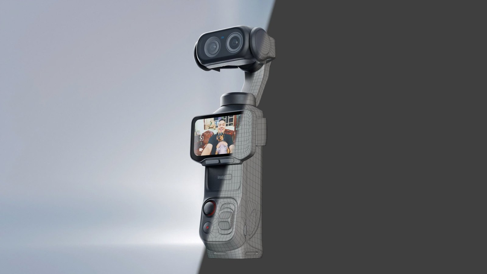 Insta360 · Pocket Gimbal, dự án 3D của LXAM Studio