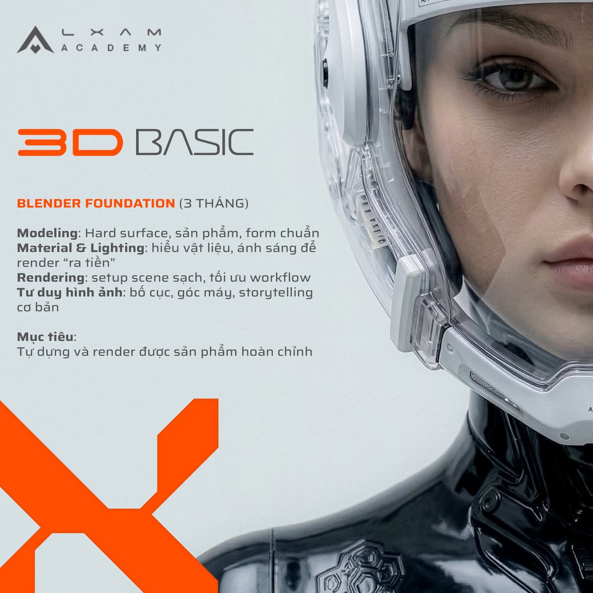3D Basic: Blender Foundation, nền tảng 3D trước khi vào AI