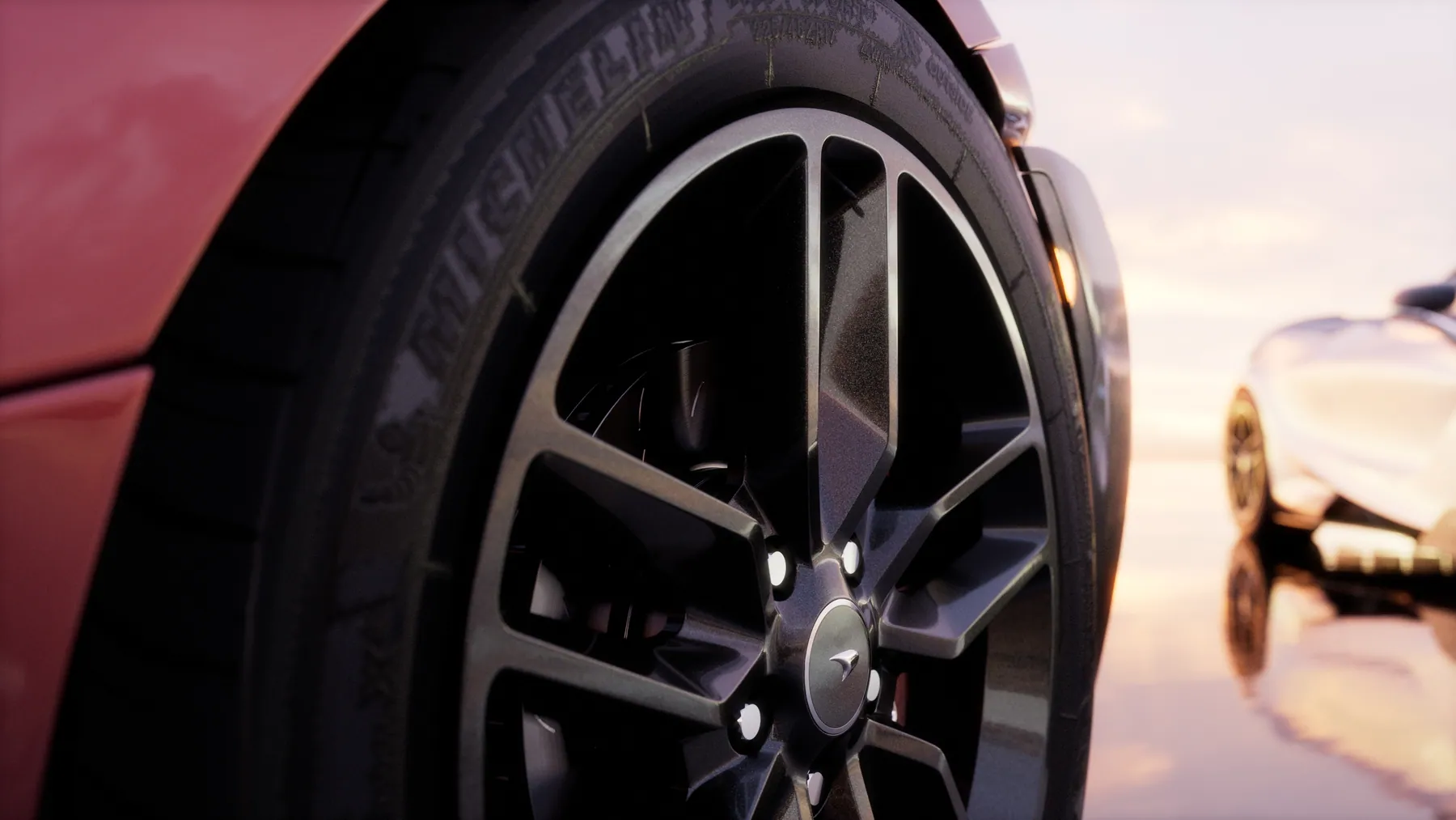 Cận cảnh mâm xe và lốp Pirelli của McLaren 765LT