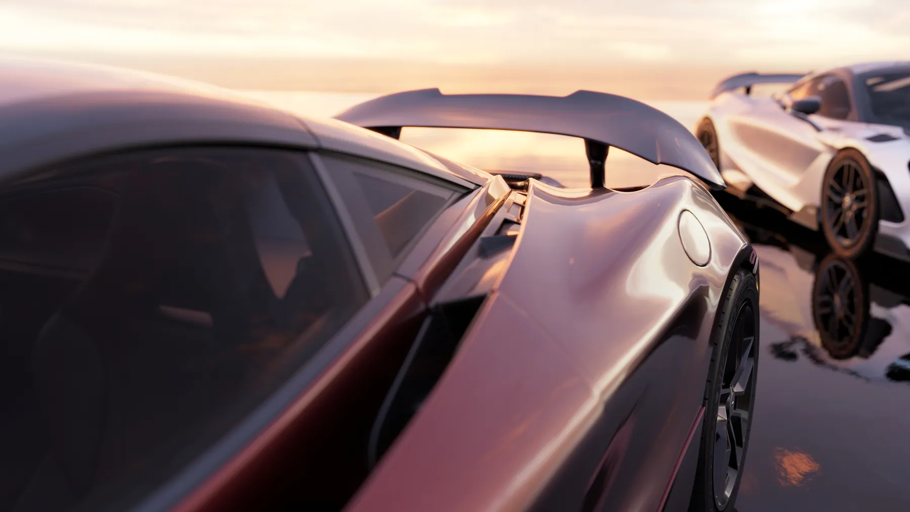 Mũi và đuôi McLaren 765LT nhìn từ trên cao