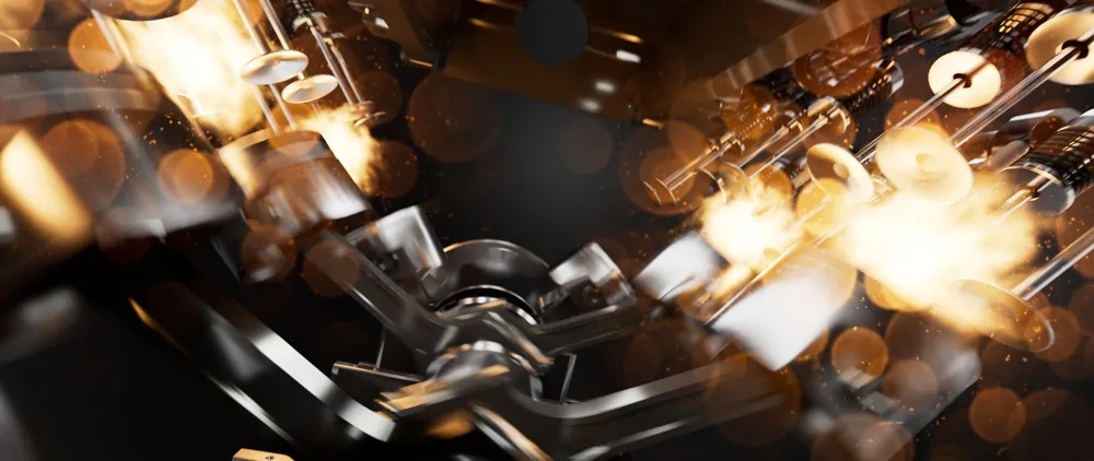 Engine · Động cơ, dự án 3D của LXAM Studio